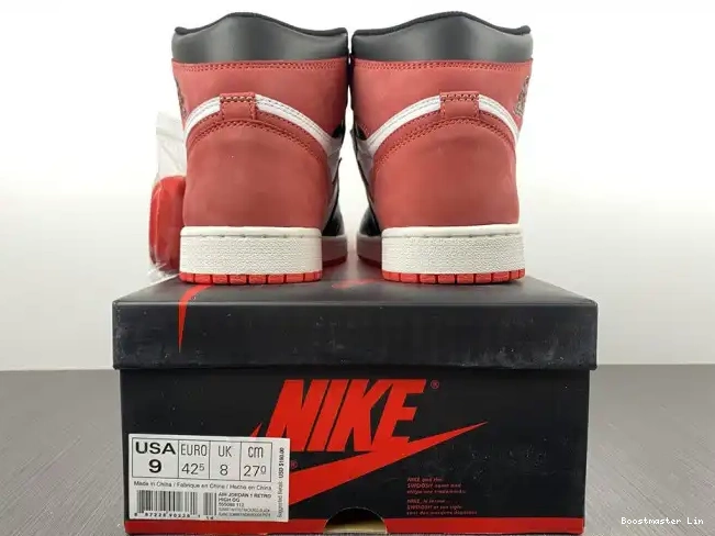 Bmlin 'Track Red' Jordan Retro Air 555088-112 1 OG High 0528